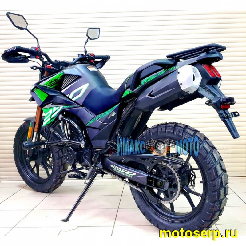 Купить  ====Мотоцикл Dakar S2 250 ПТС,17"/17", 4Т, 250сс,двиг.166FMM LONCIN RE250 6КПП с балан; литые колеса; дорожн. резин: диск/диск С КОФРОМ! (шт) купить с доставкой по Москве и России, цена, технические характеристики, комплектация фото  - motoserp.ru