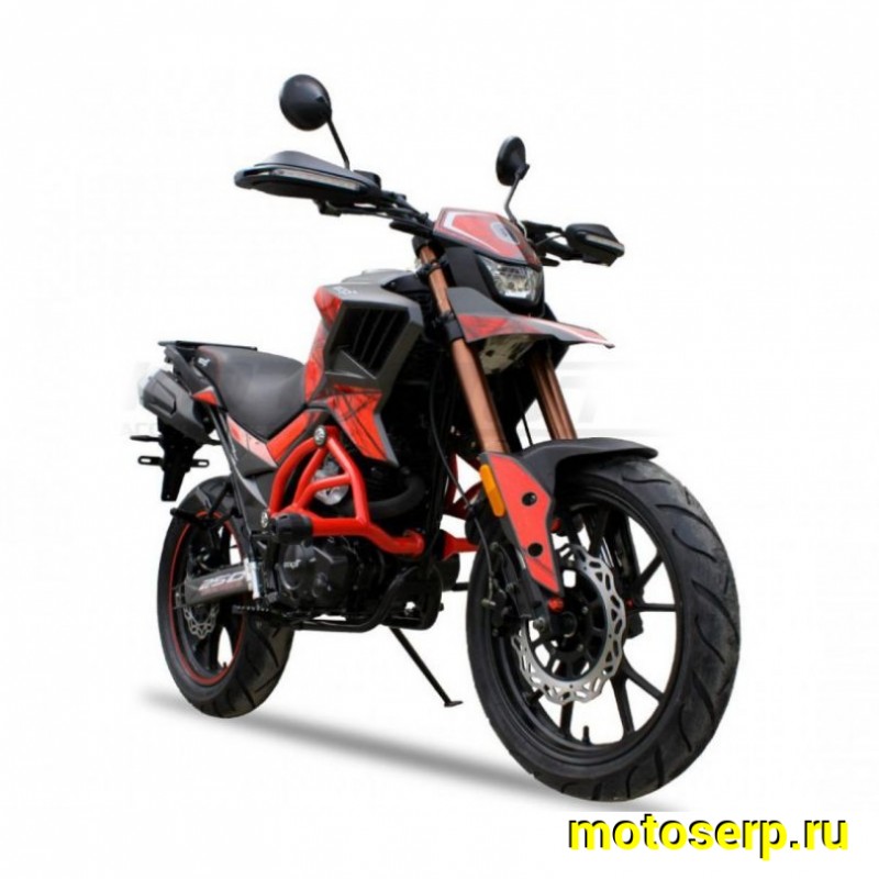 Купить  ====Мотоцикл Dakar S2 250 ПТС,17"/17", 4Т, 250сс,двиг.166FMM LONCIN RE250 6КПП с балан; литые колеса; дорожн. резин: диск/диск С КОФРОМ! (шт) купить с доставкой по Москве и России, цена, технические характеристики, комплектация фото  - motoserp.ru