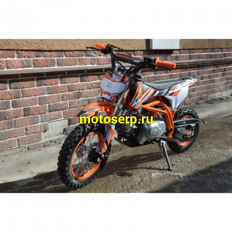 Купить  ====Питбайк Motoland CRF 10 (спортинв), 70сс, 4Т, оранжевый, .возд.охл., АВТОМАТ, эл-стартер, диск/диск ,12"/10" (шт) (ML 15304 купить с доставкой по Москве и России, цена, технические характеристики, комплектация фото  - motoserp.ru