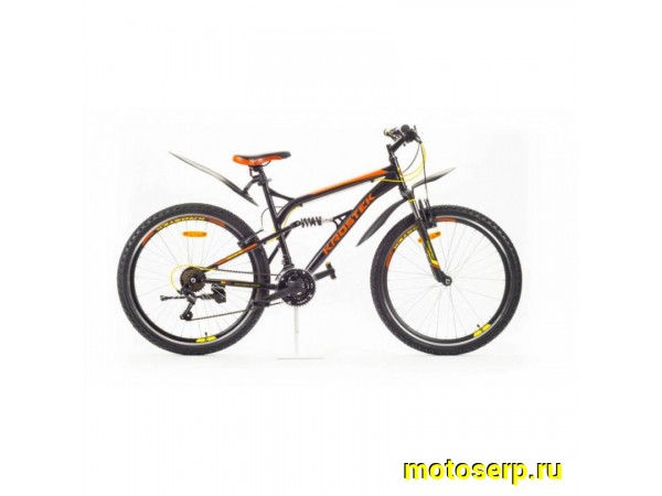 Купить  ====26" KROSTEK DEXTER 610 (Кростек Декстер 610) 26"; 18ск; рама-сталь; тормоз-V-Brake; двухподвес; вилка пружинно-эластомерная, 50 мм (шт) (МL купить с доставкой по Москве и России, цена, технические характеристики, комплектация фото  - motoserp.ru