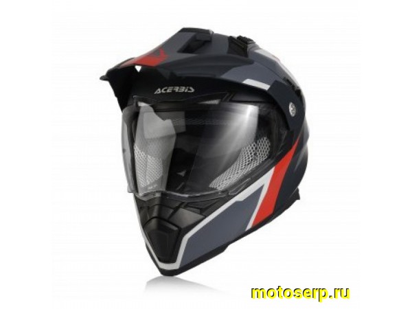 Купить  Шлем Кросс ACERBIS FLIP FS-606 (мотард) GREY/RED (L)  (шт)  (Progasi 0022310.295.066 купить с доставкой по Москве и России, цена, технические характеристики, комплектация фото  - motoserp.ru