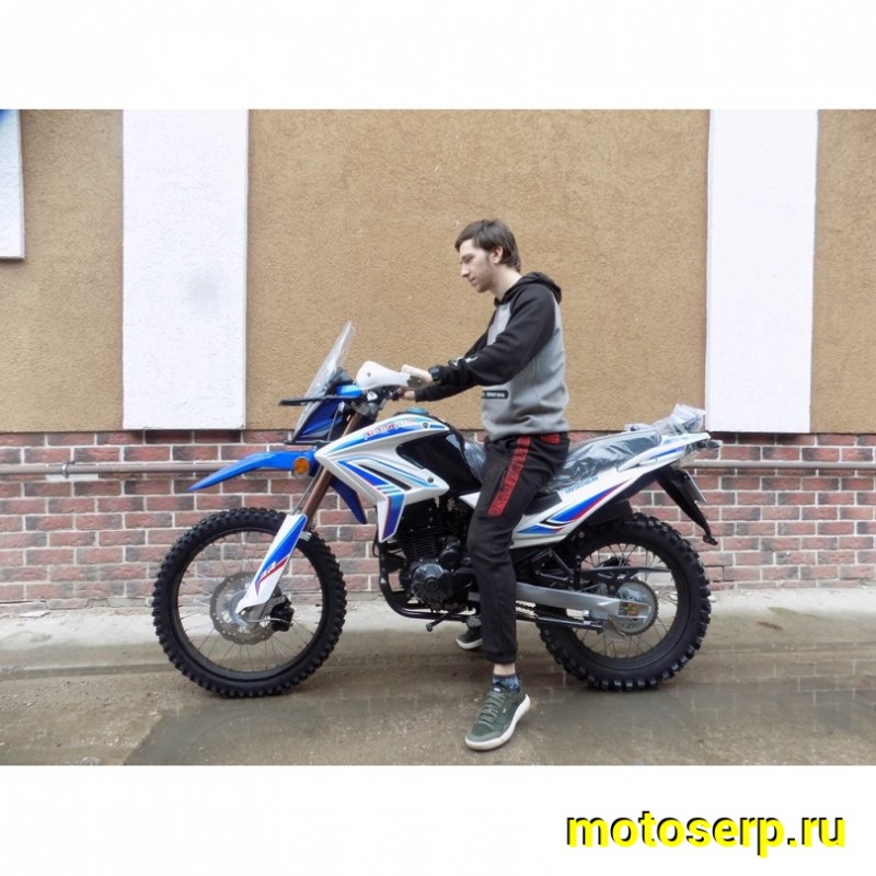 Купить  Мотоцикл внедорожный Motoland XR 250 ENDURO 172FMM (ЭПТС), 21/18, с ветровым щитком, БЕЛЫЙ (шт) (ML 14836 купить с доставкой по Москве и России, цена, технические характеристики, комплектация фото  - motoserp.ru