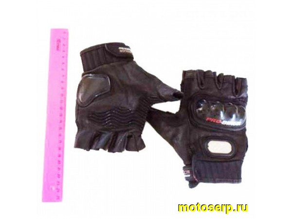 Купить  ====Перчатки без пальцев PRO-Biker mcs-04Н кожа (черные) (XL) (пар) (0 купить с доставкой по Москве и России, цена, технические характеристики, комплектация фото  - motoserp.ru