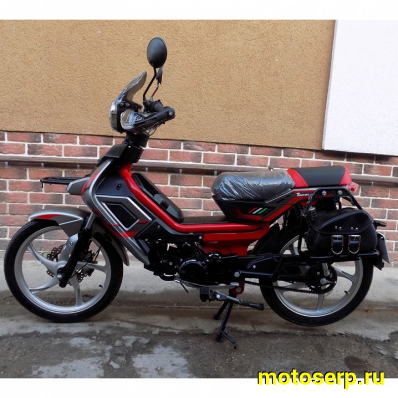 Купить  ====Мопед Millennium Delta Tourist-50  4Т; боковые кофры; сидение пассажира, лобовое стекло; усиленная рама. (Бер) (шт) 0110 (ТехМаркет купить с доставкой по Москве и России, цена, технические характеристики, комплектация фото  - motoserp.ru