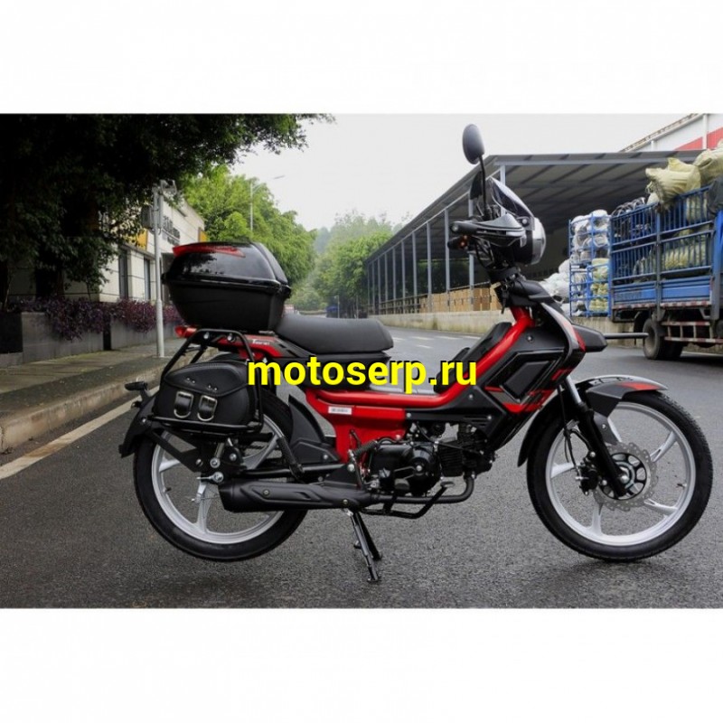 Купить  ====Мопед Millennium Delta Tourist-50  4Т; боковые кофры; сидение пассажира, лобовое стекло; усиленная рама. (Бер) (шт) 0110 (ТехМаркет купить с доставкой по Москве и России, цена, технические характеристики, комплектация фото  - motoserp.ru