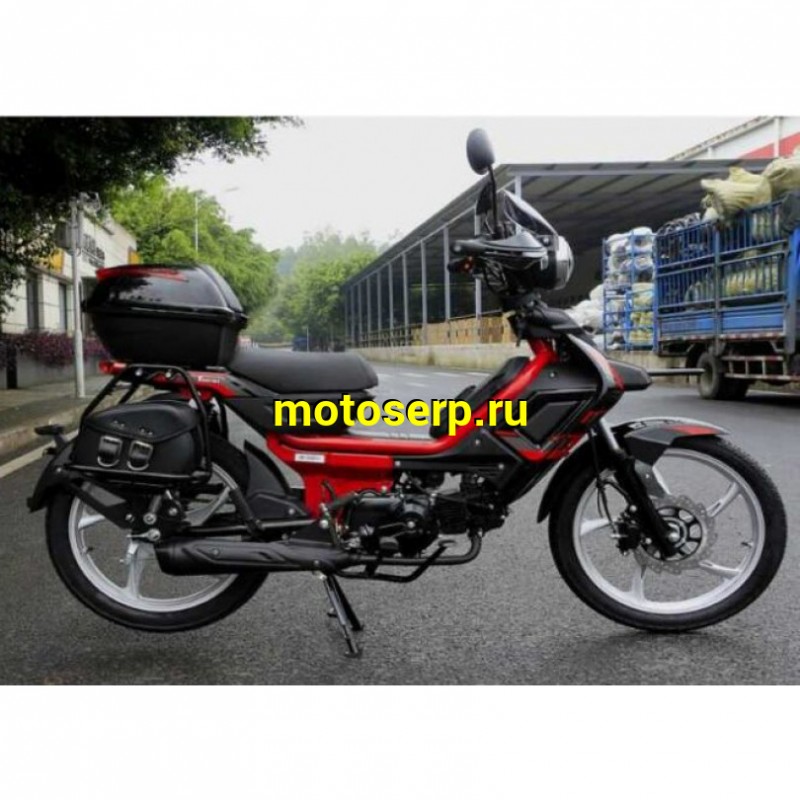 Купить  ====Мопед Millennium Delta Tourist-50  4Т; боковые кофры; сидение пассажира, лобовое стекло; усиленная рама. (Бер) (шт) 0110 (ТехМаркет купить с доставкой по Москве и России, цена, технические характеристики, комплектация фото  - motoserp.ru