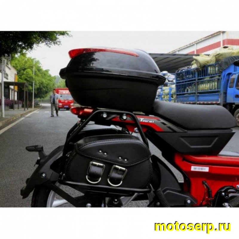 Купить  ====Мопед Millennium Delta Tourist-50  4Т; боковые кофры; сидение пассажира, лобовое стекло; усиленная рама. (Бер) (шт) 0110 (ТехМаркет купить с доставкой по Москве и России, цена, технические характеристики, комплектация фото  - motoserp.ru