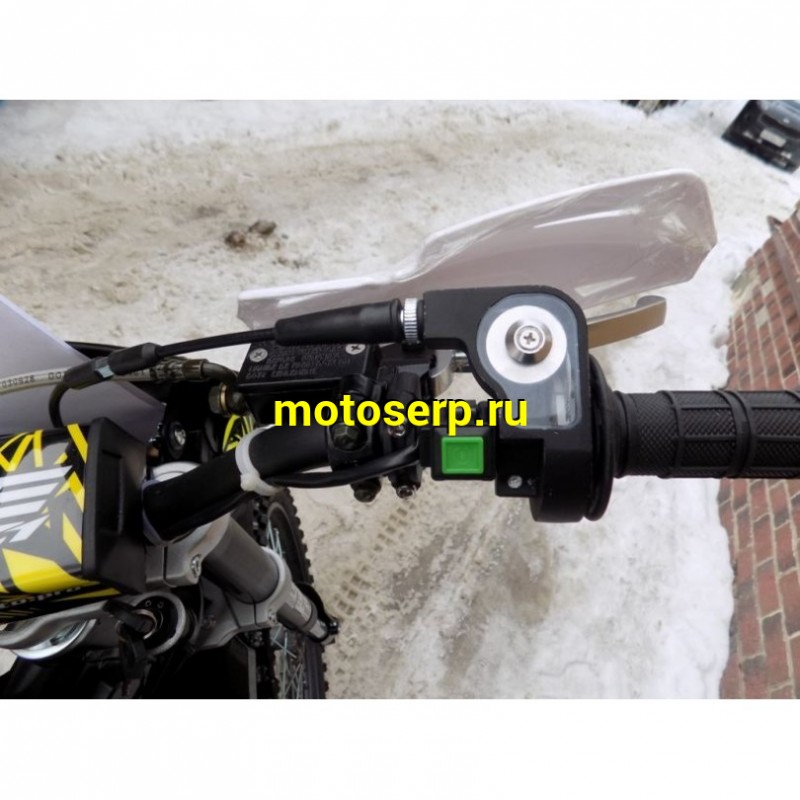 Купить  ====Мотоцикл Кросс/Эндуро BSE Z1 150e 19/16 Zebra Yellow 2.0 (ЧЕРНЫЙ ПЛАСТИК, защита рук, USB зарядка) (шт)   купить с доставкой по Москве и России, цена, технические характеристики, комплектация фото  - motoserp.ru