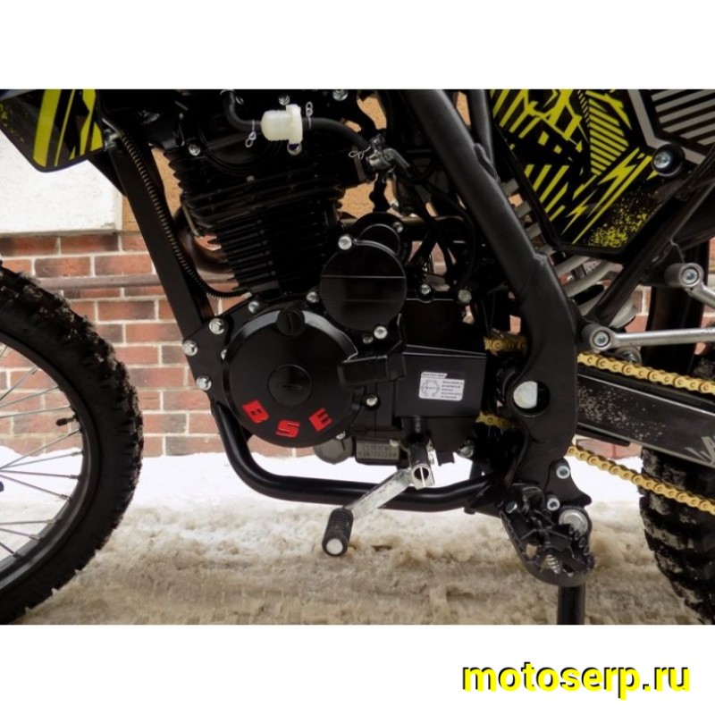 Купить  ====Мотоцикл Кросс/Эндуро BSE Z1 150e 19/16 Zebra Yellow 2.0 (ЧЕРНЫЙ ПЛАСТИК, защита рук, USB зарядка) (шт)   купить с доставкой по Москве и России, цена, технические характеристики, комплектация фото  - motoserp.ru