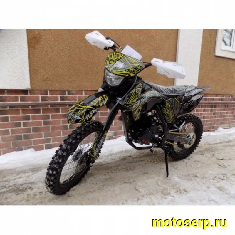 Купить  ====Мотоцикл Кросс/Эндуро BSE Z1 150e 19/16 Zebra Yellow 2.0 (ЧЕРНЫЙ ПЛАСТИК, защита рук, USB зарядка) (шт)   купить с доставкой по Москве и России, цена, технические характеристики, комплектация фото  - motoserp.ru