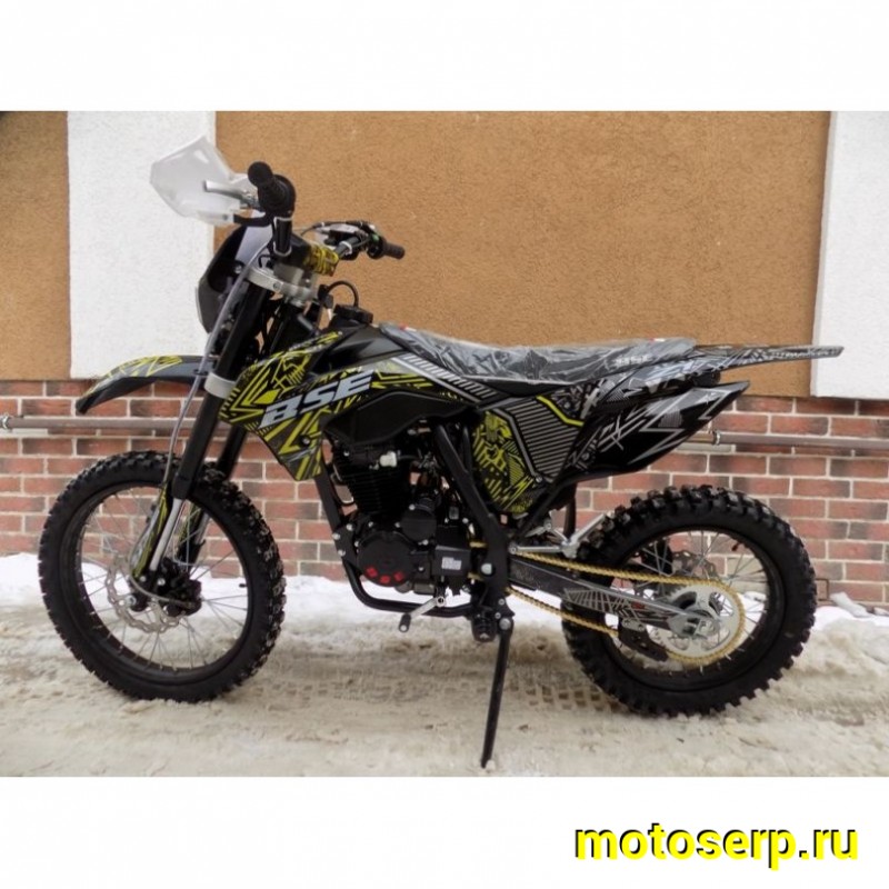 Купить  ====Мотоцикл Кросс/Эндуро BSE Z1 150e 19/16 Zebra Yellow 2.0 (ЧЕРНЫЙ ПЛАСТИК, защита рук, USB зарядка) (шт)   купить с доставкой по Москве и России, цена, технические характеристики, комплектация фото  - motoserp.ru