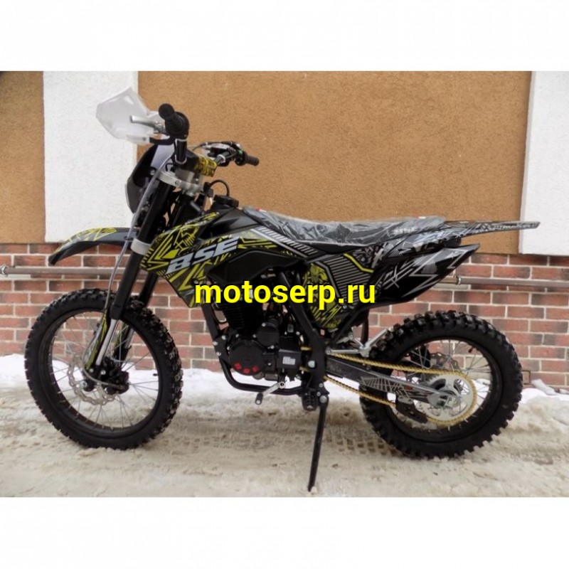 Купить  ====Мотоцикл Кросс/Эндуро BSE Z1 150e 19/16 Zebra Yellow 2.0 (ЧЕРНЫЙ ПЛАСТИК, защита рук, USB зарядка) (шт)   купить с доставкой по Москве и России, цена, технические характеристики, комплектация фото  - motoserp.ru