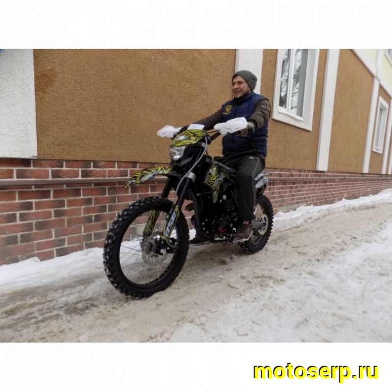 Купить  ====Мотоцикл Кросс/Эндуро BSE Z1 150e 19/16 Zebra Yellow 2.0 (ЧЕРНЫЙ ПЛАСТИК, защита рук, USB зарядка) (шт)   купить с доставкой по Москве и России, цена, технические характеристики, комплектация фото  - motoserp.ru
