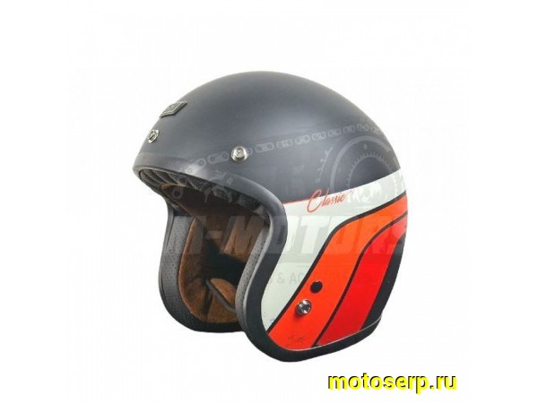 Купить  Шлем открытый байк ORIGINE PRIMO Classic (черный/белый/красный) матовый (S) (шт) (0 купить с доставкой по Москве и России, цена, технические характеристики, комплектация фото  - motoserp.ru