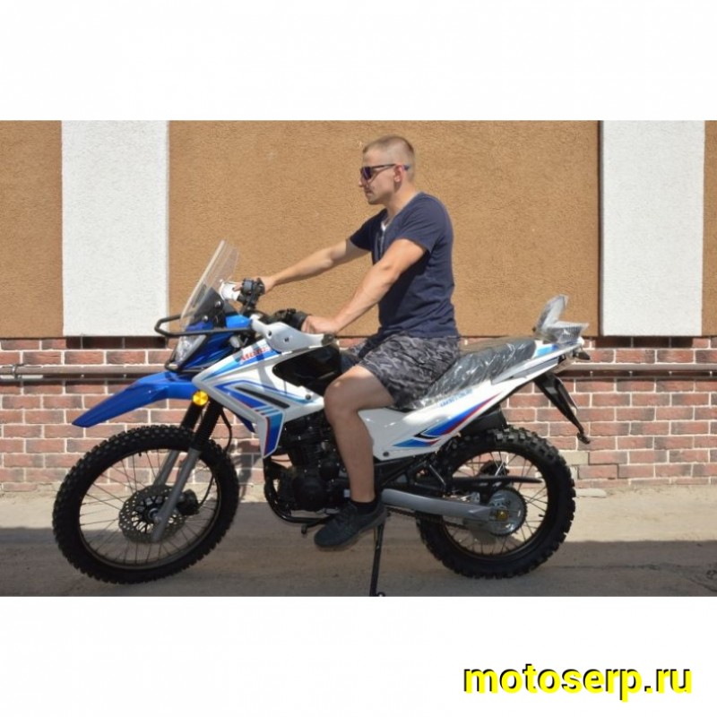 Купить  ====Мотоцикл внедорожный Motoland XR 250 ENDURO 165FMM (ЭПТС), 21/18, с ветровым щитком (Бер) (шт) БЕЛЫЙ (ML 14834 купить с доставкой по Москве и России, цена, технические характеристики, комплектация фото  - motoserp.ru