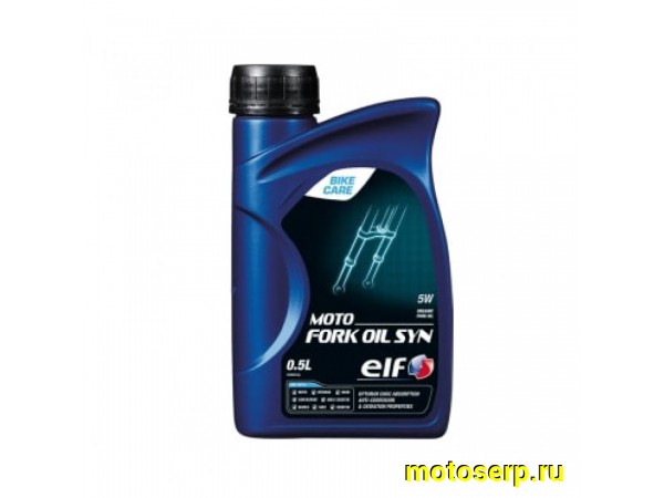 Купить  ====Масло ELF MOTO FORK OIL 5W (вилочное гидравлическое масло) 12B05L 500ml (шт) (0 купить с доставкой по Москве и России, цена, технические характеристики, комплектация фото  - motoserp.ru