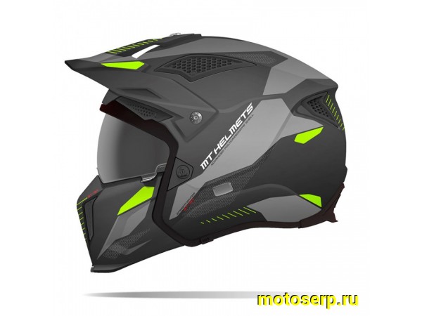 Купить  Шлем открытый байк MT TR902XSV STREETFIGHTER SV ST-19X B2 MATT GREY (S) (шт) (0 купить с доставкой по Москве и России, цена, технические характеристики, комплектация фото  - motoserp.ru