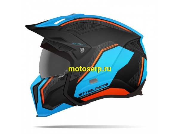 Купить  Шлем открытый байк MT TR902XSV STREETFIGHTER TWIN A4 GLOSS FLUOR ORANGE (XS) (шт) (0 купить с доставкой по Москве и России, цена, технические характеристики, комплектация фото  - motoserp.ru