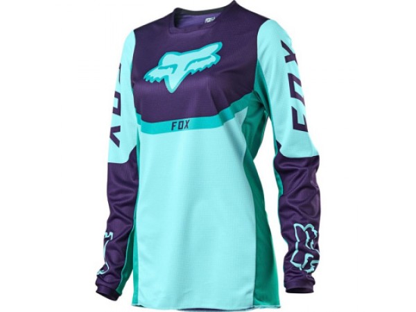 Купить  Джерси (футболка для мотокросса) Fox 180 Voke Youth Girls Jersey Flow Aqua YXL (25866-246-YXL) подростковая (шт) (0 купить с доставкой по Москве и России, цена, технические характеристики, комплектация фото  - motoserp.ru