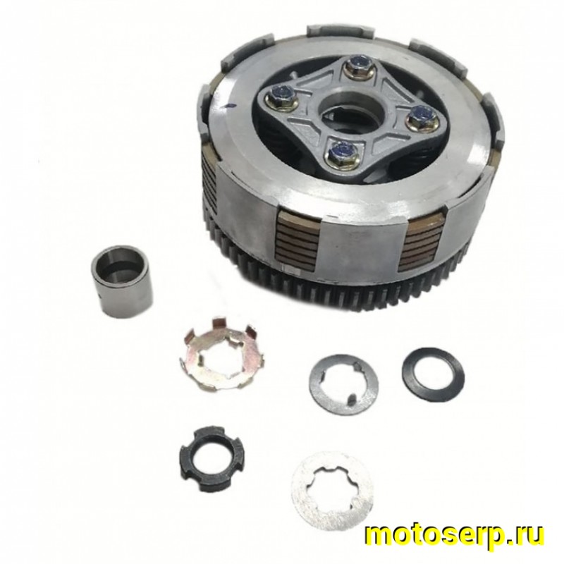 Купить  Сцепление (муфта, корзина, барабан сцепл) в сб. 160FMK (YX150/160); ZS155/160 KAYO-155/160 и др. (4 болта, 6 дисков, 67T) (шт) (Мир 36987 купить с доставкой по Москве и России, цена, технические характеристики, комплектация фото  - motoserp.ru