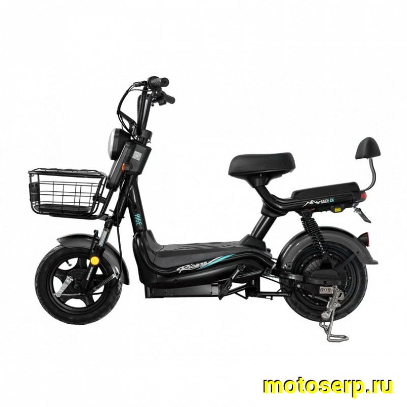 Купить  ====Электроскутер REGULMOTO SAIGE 350 Вт 48V 20Ah.,колеса 10", два аморт.,тормоза барабан. мех.ЧЕРНЫЙ (шт)  купить с доставкой по Москве и России, цена, технические характеристики, комплектация фото  - motoserp.ru