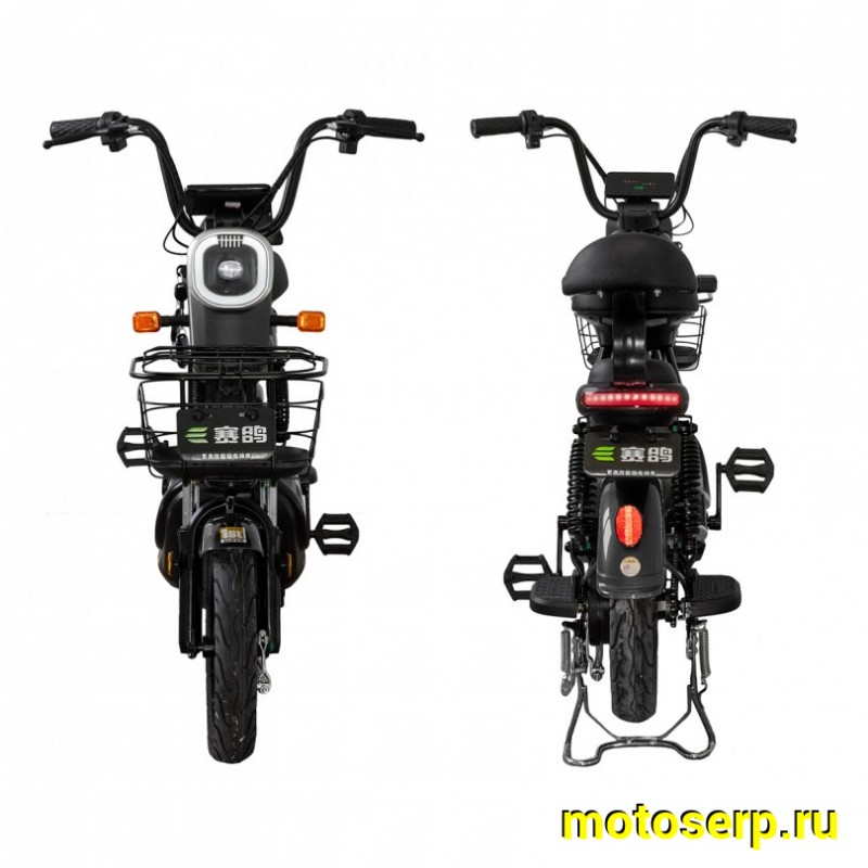 Купить  ====Электроскутер REGULMOTO SAIGE 350 Вт 48V 20Ah.,колеса 10", два аморт.,тормоза барабан. мех.ЧЕРНЫЙ (шт)  купить с доставкой по Москве и России, цена, технические характеристики, комплектация фото  - motoserp.ru