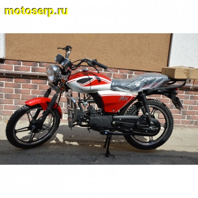 Купить  Мопед Motoland Альфа RX 11 красный (А) Альфа эр икс 50/110) 4Т; 50/110cc; колеса 17"; 4пер, эл. старт;  хром. тахом (шт) (ML 15329 купить с доставкой по Москве и России, цена, технические характеристики, комплектация фото  - motoserp.ru