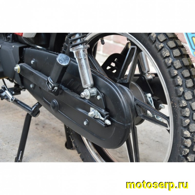 Купить  Мопед Motoland Альфа RX 11 красный (А) Альфа эр икс 50/110) 4Т; 50/110cc; колеса 17"; 4пер, эл. старт;  хром. тахом (шт) (ML 15329 купить с доставкой по Москве и России, цена, технические характеристики, комплектация фото  - motoserp.ru