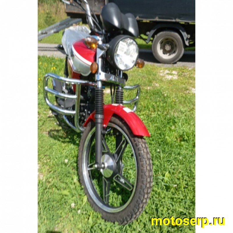 Купить  Мопед Motoland Альфа RX 11 красный (А) Альфа эр икс 50/110) 4Т; 50/110cc; колеса 17"; 4пер, эл. старт;  хром. тахом (шт) (ML 15329 купить с доставкой по Москве и России, цена, технические характеристики, комплектация фото  - motoserp.ru