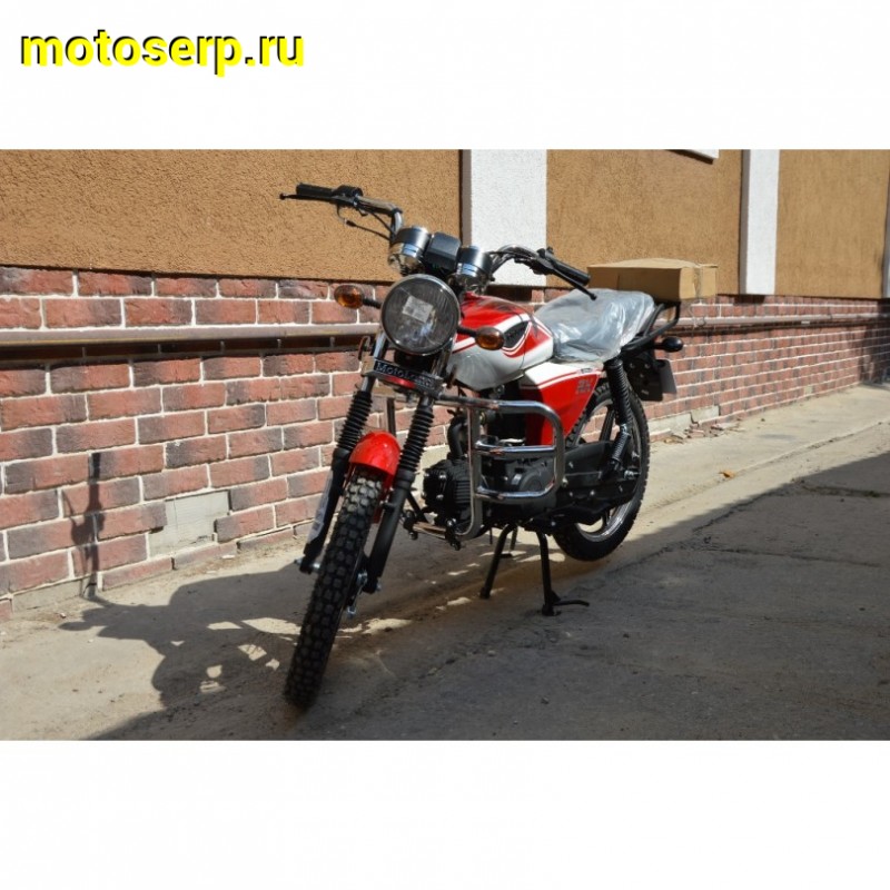 Купить  Мопед Motoland Альфа RX 11 красный (А) Альфа эр икс 50/110) 4Т; 50/110cc; колеса 17"; 4пер, эл. старт;  хром. тахом (шт) (ML 15329 купить с доставкой по Москве и России, цена, технические характеристики, комплектация фото  - motoserp.ru