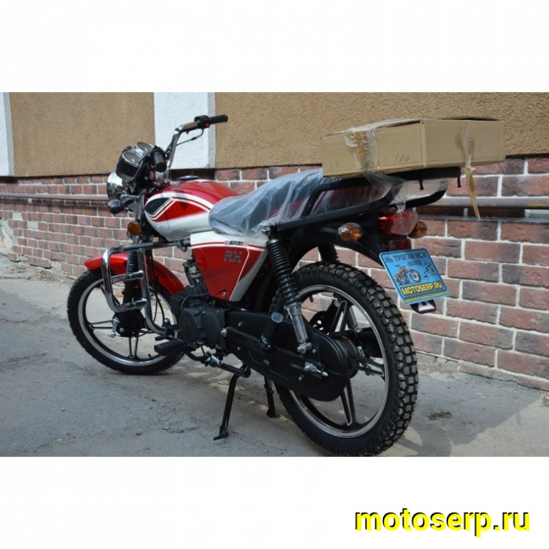 Купить  Мопед Motoland Альфа RX 11 красный (А) Альфа эр икс 50/110) 4Т; 50/110cc; колеса 17"; 4пер, эл. старт;  хром. тахом (шт) (ML 15329 купить с доставкой по Москве и России, цена, технические характеристики, комплектация фото  - motoserp.ru