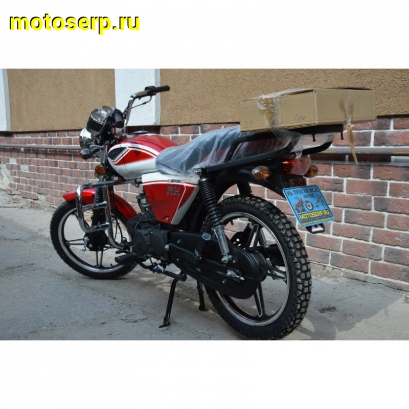 Купить  Мопед Motoland Альфа RX 11 красный (А) Альфа эр икс 50/110) 4Т; 50/110cc; колеса 17"; 4пер, эл. старт;  хром. тахом (шт) (ML 15329 купить с доставкой по Москве и России, цена, технические характеристики, комплектация фото  - motoserp.ru