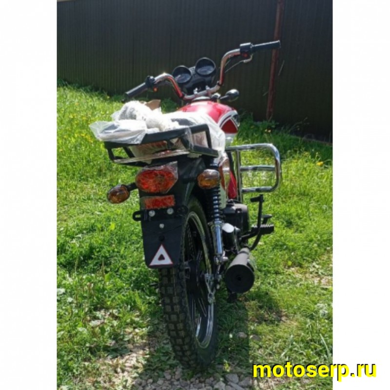 Купить  Мопед Motoland Альфа RX 11 красный (А) Альфа эр икс 50/110) 4Т; 50/110cc; колеса 17"; 4пер, эл. старт;  хром. тахом (шт) (ML 15329 купить с доставкой по Москве и России, цена, технические характеристики, комплектация фото  - motoserp.ru