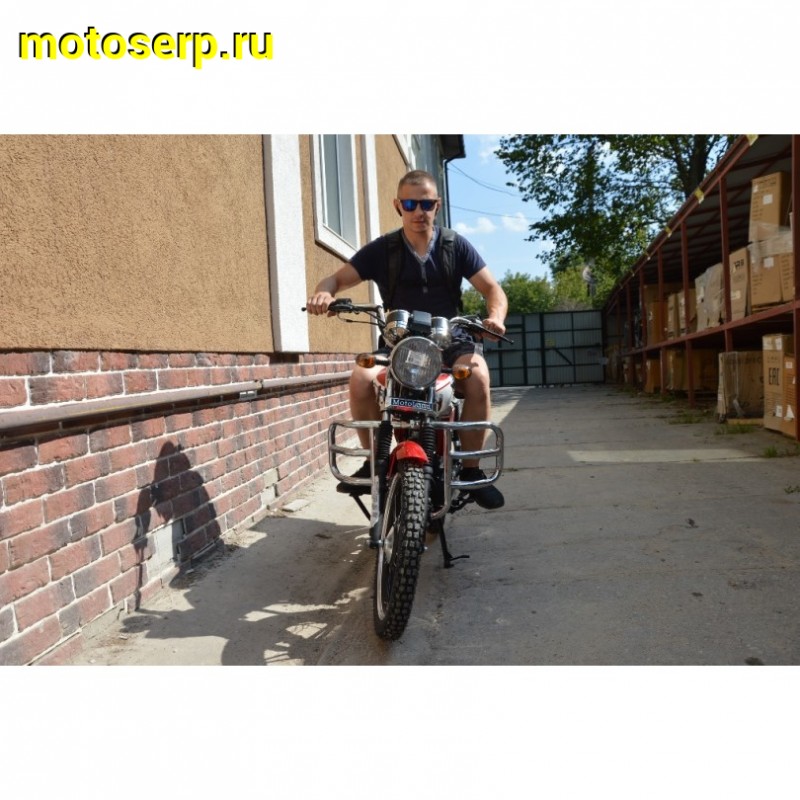 Купить  Мопед Motoland Альфа RX 11 красный (А) Альфа эр икс 50/110) 4Т; 50/110cc; колеса 17"; 4пер, эл. старт;  хром. тахом (шт) (ML 15329 купить с доставкой по Москве и России, цена, технические характеристики, комплектация фото  - motoserp.ru