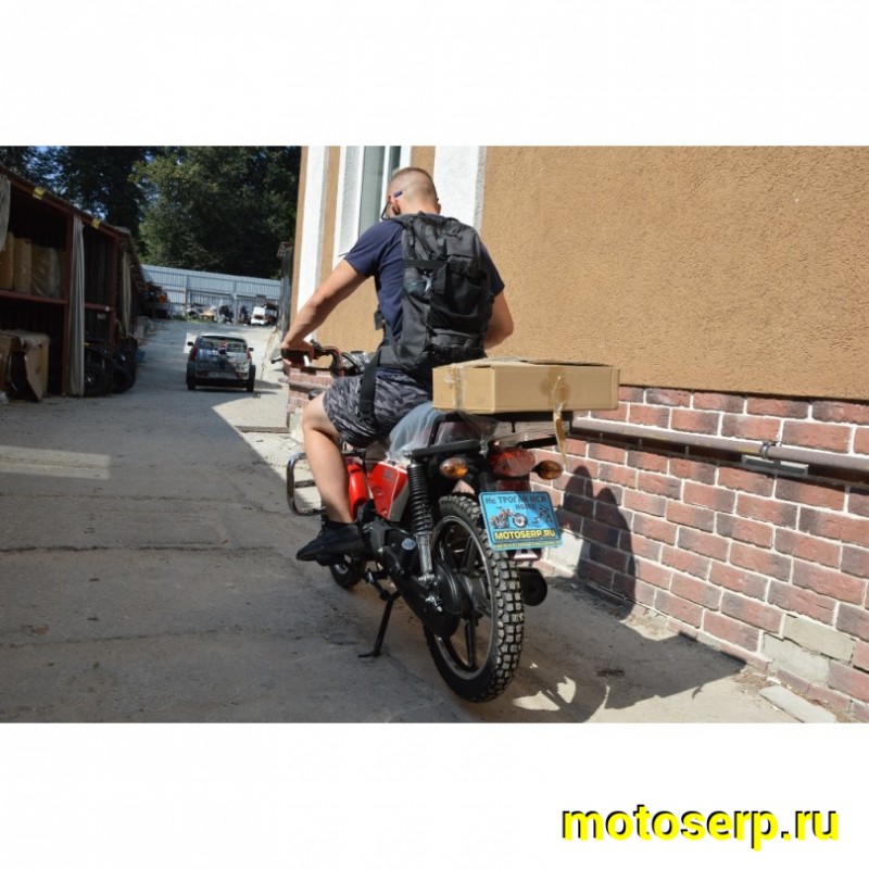 Купить  Мопед Motoland Альфа RX 11 красный (А) Альфа эр икс 50/110) 4Т; 50/110cc; колеса 17"; 4пер, эл. старт;  хром. тахом (шт) (ML 15329 купить с доставкой по Москве и России, цена, технические характеристики, комплектация фото  - motoserp.ru