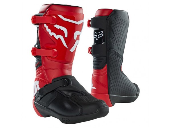 Купить  Мотоботы кросс. Fox Comp Youth Flame Red Y5 (27689-122-5) подростковые (Ч/З) (пар) (Fox УТ-00008783 купить с доставкой по Москве и России, цена, технические характеристики, комплектация фото  - motoserp.ru