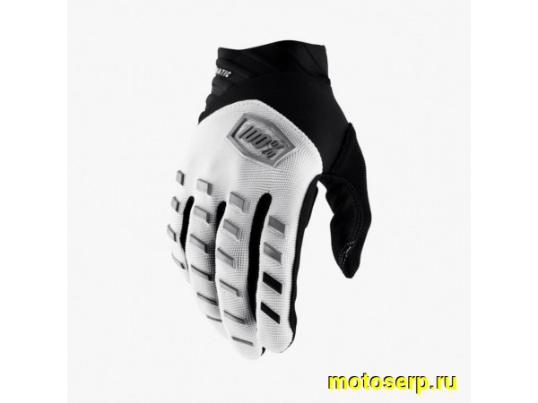 Купить  Перчатки 100% Airmatic Glove White L 2025 (10000-00032) (пар) (Fox УТ-00022166 купить с доставкой по Москве и России, цена, технические характеристики, комплектация фото  - motoserp.ru