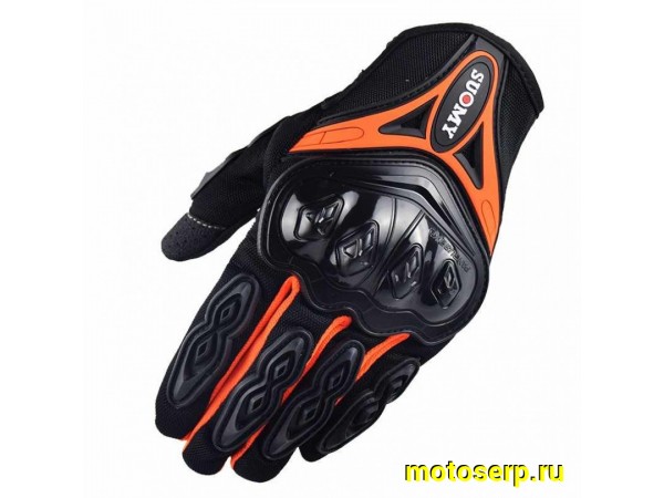 Купить  Перчатки  SUOMY Black/Orange р-р XXL (пар) (0 купить с доставкой по Москве и России, цена, технические характеристики, комплектация фото  - motoserp.ru