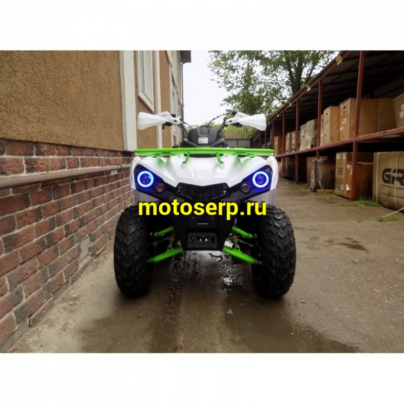 Купить  200cc Квадроцикл Motoland SHARK 200 200сс лебедка, ангельские глазки, линзы, спинка, рычаг перек. на баке и пр. (Mikilon) (шт) (ML 17336 купить с доставкой по Москве и России, цена, технические характеристики, комплектация фото  - motoserp.ru