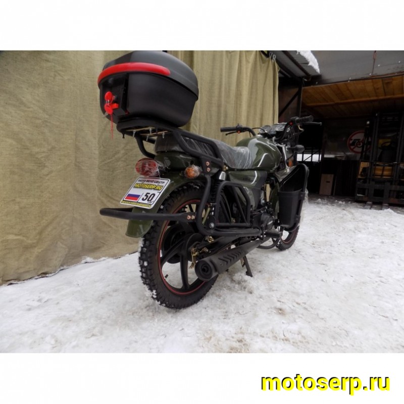 Купить  Мопед Regulmoto Alpha (RM-2) без кофра Синий 4Т; 50cc;  колеса 17/17"литые; 4пер, бар/бар (шт) 01100 (ФОТО купить с доставкой по Москве и России, цена, технические характеристики, комплектация фото  - motoserp.ru