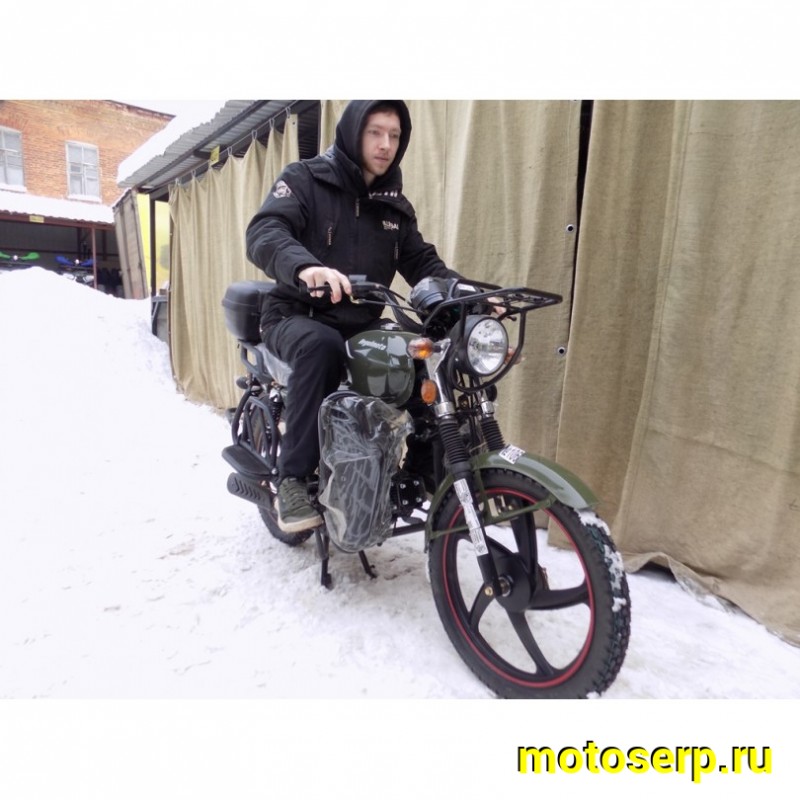 Купить  Мопед Regulmoto Alpha (RM-2) без кофра Синий 4Т; 50cc;  колеса 17/17"литые; 4пер, бар/бар (шт) 01100 (ФОТО купить с доставкой по Москве и России, цена, технические характеристики, комплектация фото  - motoserp.ru