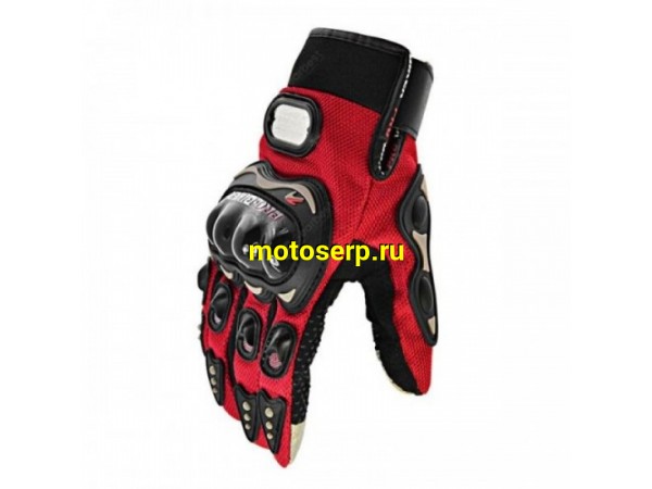 Купить  Перчатки Pro-Biker MCS-01C Red M (пар)  (0 купить с доставкой по Москве и России, цена, технические характеристики, комплектация фото  - motoserp.ru
