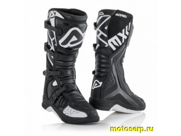 Купить  ====Мотоботы кросс. ACERBIS X-TEAM Black/White (защ. голени), р-р 41" (NQ) (пар) (0 купить с доставкой по Москве и России, цена, технические характеристики, комплектация фото  - motoserp.ru