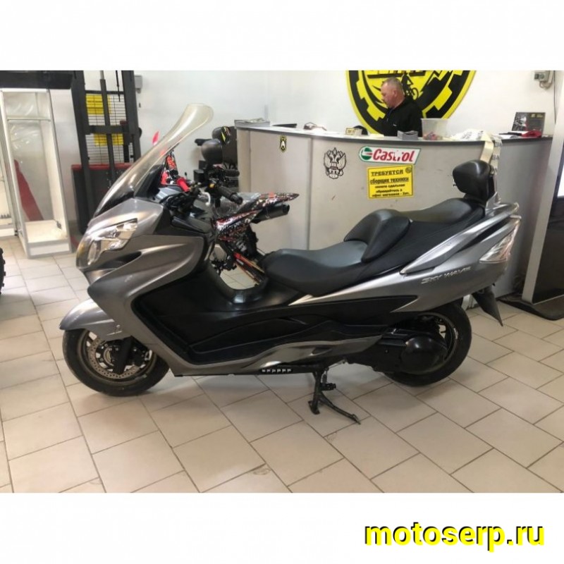 Купить  ====Максискутер SUZUKI SkyWave 400 ABS 2014г.в. 38966км Из Японии,без пробега по РФ купить с доставкой по Москве и России, цена, технические характеристики, комплектация фото  - motoserp.ru