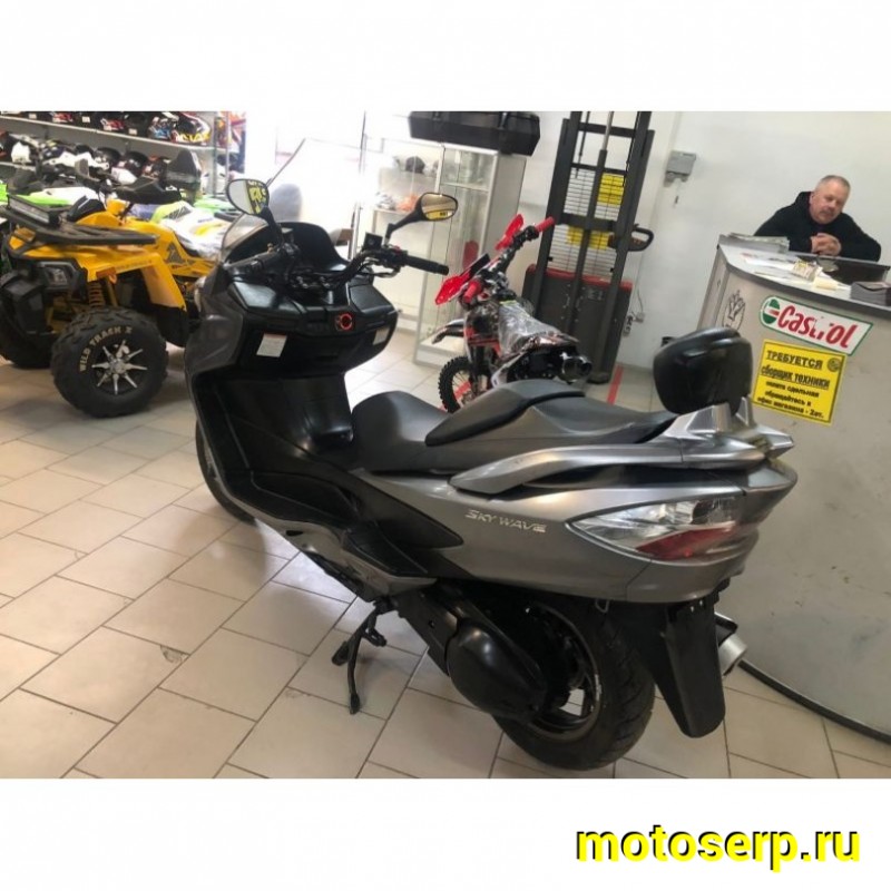 Купить  ====Максискутер SUZUKI SkyWave 400 ABS 2014г.в. 38966км Из Японии,без пробега по РФ купить с доставкой по Москве и России, цена, технические характеристики, комплектация фото  - motoserp.ru