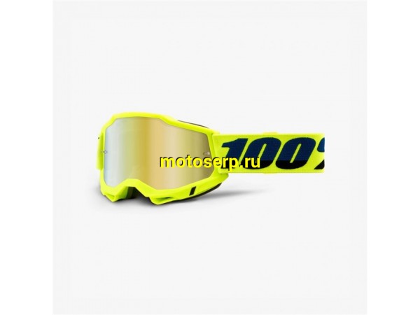 Купить  ====Очки мото Кросс 100% Accuri 2 Goggle Yellow / Mirror Gold Lens (50221-259-04) (шт)  (0 купить с доставкой по Москве и России, цена, технические характеристики, комплектация фото  - motoserp.ru