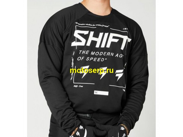 Купить  Джерси (футболка для мотокросса) Shift White Label Bliss Jersey р-р. M (Black/White, 2021) (26219-018-M) (шт) (0 купить с доставкой по Москве и России, цена, технические характеристики, комплектация фото  - motoserp.ru