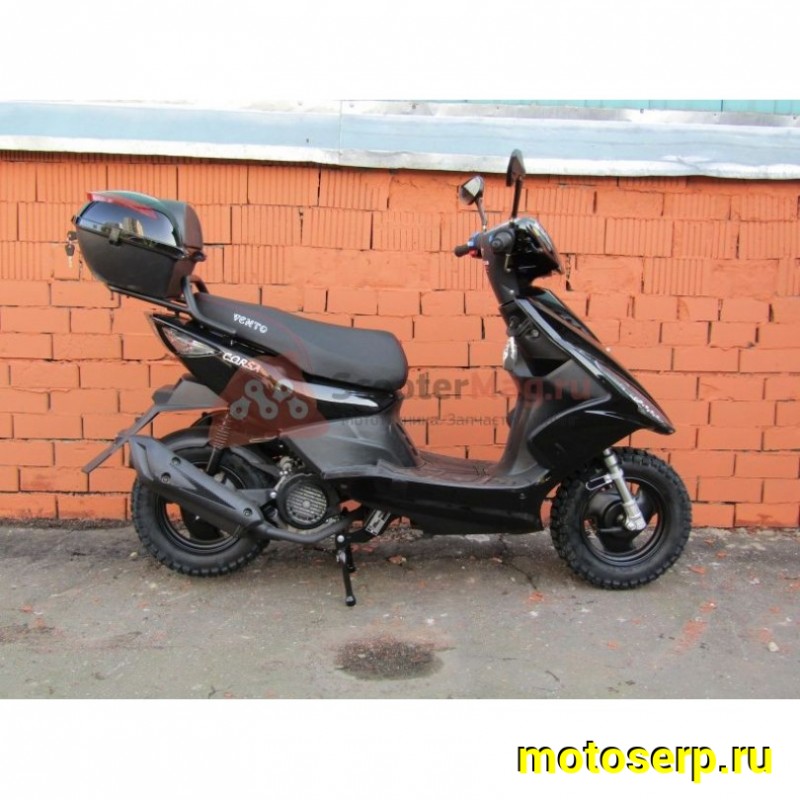 Купить  Скутер VMC CORSA (Кофр) (Венто Корса) 50 cc; с КОФРОМ, 1,5 местный, 4Т, возд. охлажд., диск/барабан, кол. 10"/10"(шт) 01500 (Vento купить с доставкой по Москве и России, цена, технические характеристики, комплектация фото  - motoserp.ru
