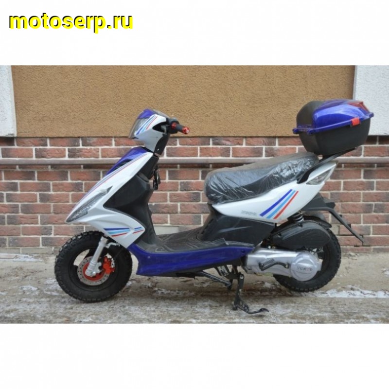 Купить  Скутер VMC CORSA (Кофр) (Венто Корса) 50 cc; с КОФРОМ, 1,5 местный, 4Т, возд. охлажд., диск/барабан, кол. 10"/10"(шт) 01500 (Vento купить с доставкой по Москве и России, цена, технические характеристики, комплектация фото  - motoserp.ru