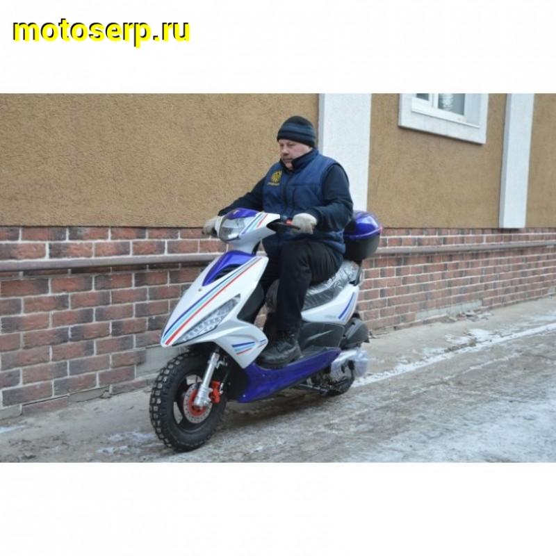Купить  Скутер VMC CORSA (Кофр) (Венто Корса) 50 cc; с КОФРОМ, 1,5 местный, 4Т, возд. охлажд., диск/барабан, кол. 10"/10"(шт) 01500 (Vento купить с доставкой по Москве и России, цена, технические характеристики, комплектация фото  - motoserp.ru